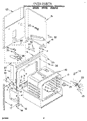 UPPER OVEN, LITERATURE Diagram and Parts List for KEDS207BWH0  KitchenAid Range