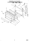 FREEZER DOOR Diagram and Parts List for KTRS25KDBL00  KitchenAid Refrigerator