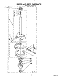 BRAKE AND DRIVE TUBE Diagram and Parts List for LA5588XYW0  Whirlpool Washer