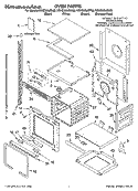 Part Location Diagram of LIT8302001 Whirlpool Literature Parts (Tech Sheet (Oven))