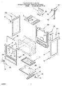 CHASSIS Diagram and Parts List for FGP337GN1  Roper Range