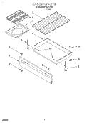 BROILER Diagram and Parts List for SF350BEEW0  Whirlpool Range