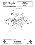 CONSOLE Diagram and Parts List for DU7216XS5  Whirlpool Dishwasher
