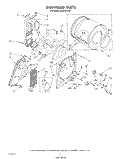 SECTION Diagram and Parts List for EL5030VW0  Roper Dryer