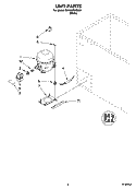 UNIT PARTS Diagram and Parts List for EH150FXMQ01  Whirlpool Freezer