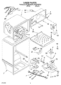 LINER Diagram and Parts List for ET1WTKXKQ01  Whirlpool Refrigerator