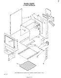 OVEN , LIT/OPTIONAL Diagram and Parts List for SF0105EPW0  Whirlpool Range