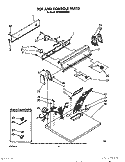 TOP AND CONSOLE Diagram and Parts List for KEYE560WTO0  KitchenAid Dryer