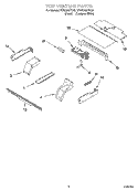 TOP VENTING PARTS, OPTIONAL PARTS Diagram and Parts List for YRBS305PDQ5  Whirlpool Wall Oven