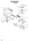 AIR FLOW PARTS Diagram and Parts List for KHMS155LSS1  KitchenAid Microwave