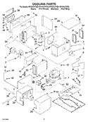 COOLING PARTS Diagram and Parts List for GR556LRKB0  Whirlpool Range