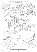 AIR FLOW AND CONTROL Diagram and Parts List for ACQ102XZ1  Whirlpool Air Conditioner