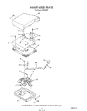DOOR LOCK Diagram and Parts List for H8858L0  Roper Range