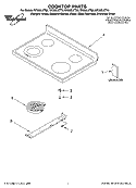 Part Location Diagram of W10179848 Whirlpool COOKTOP
