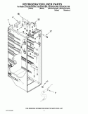REFRIGERATOR LINER PARTS Diagram and Parts List for GSS26C5XXA00  Whirlpool Refrigerator