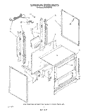 EXTERNAL OVEN Diagram and Parts List for SF302EERW5  Whirlpool Range