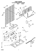 UNIT PARTS Diagram and Parts List for RT18VKXKQ02  Roper Refrigerator