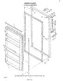 DOOR , LIT / OPTIONAL Diagram and Parts List for EV150CXRW0  Whirlpool Freezer