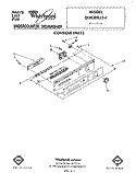 CONSOLE Diagram and Parts List for DU8300XT4  Whirlpool Dishwasher