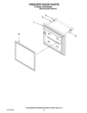 FREEZER DOOR PARTS Diagram and Parts List for KFCP22EXMP4  KitchenAid Refrigerator