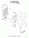 AIR FLOW PARTS Diagram and Parts List for KSRV22FVMS03  KitchenAid Refrigerator