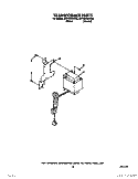 TRANSFORMER Diagram and Parts List for 3ET18GKXWN00  Whirlpool Refrigerator