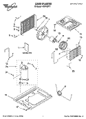 UNIT PARTS Diagram and Parts List for ACM122PT1  Whirlpool Air Conditioner