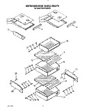 REFRIGERATOR SHELF Diagram and Parts List for KSSS42DWX02  KitchenAid Refrigerator