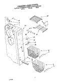 FREEZER LINER Diagram and Parts List for GD5SHGXLT00  Whirlpool Refrigerator