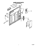 INNER DOOR Diagram and Parts List for DU9750XY1  Whirlpool Dishwasher