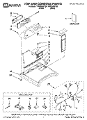 TOP AND CONSOLE PARTS Diagram and Parts List for YMED6400TB0  Maytag Dryer