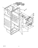 LINER Diagram and Parts List for TT14CKXXW01  Estate Refrigerator