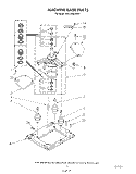 MACHINE BASE Diagram and Parts List for KELC500TAL1  KitchenAid Washer Dryer Combo