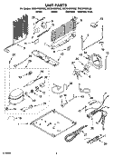 UNIT PARTS Diagram and Parts List for GR2SHWXPS02  Whirlpool Refrigerator