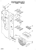 FREEZER LINER Diagram and Parts List for KSRC22KBAL00  KitchenAid Refrigerator