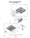 DISHRACK AND PANEL Diagram and Parts List for GSHF7884P2  Whirlpool Dishwasher