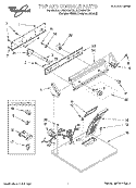 SECTION Diagram and Parts List for LER3624DQ0  Whirlpool Dryer