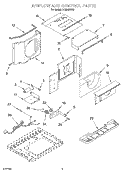 AIRFLOW AND CONTROL Diagram and Parts List for ACM082XK0  Whirlpool Air Conditioner