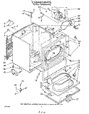 CABINET Diagram and Parts List for KGYE660WAL0  KitchenAid Dryer