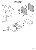 UNIT PARTS Diagram and Parts List for AD40USR1  Whirlpool Dehumidifier