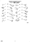 WIRING HARNESS Diagram and Parts List for 7LSP9245BW0  Whirlpool Washer