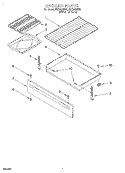 BROILER Diagram and Parts List for FGS335EW0  Roper Range
