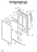 REFRIGERATOR DOOR PARTS Diagram and Parts List for GT1SHTXMT03  Whirlpool Refrigerator