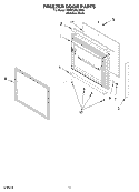 FREEZER DOOR PARTS, OPTIONAL PARTS Diagram and Parts List for KBRP20ELSS00  KitchenAid Refrigerator