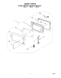 DOOR Diagram and Parts List for GM8155XJB0  Whirlpool Microwave