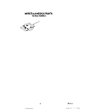 MISCELLANEOUS, LIT/OPTIONAL Diagram and Parts List for WU3006X1  Roper Dishwasher