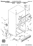 CABINET Diagram and Parts List for KTRS22QAAL01  KitchenAid Refrigerator