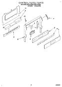 CONTROL PANEL Diagram and Parts List for SF317PEAW2  Whirlpool Range