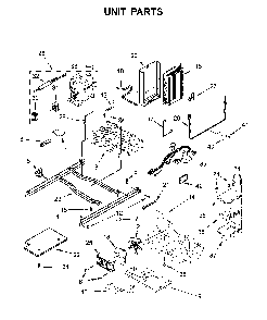 Unit parts Diagram and Parts List for 10651115711  Kenmore Refrigerator