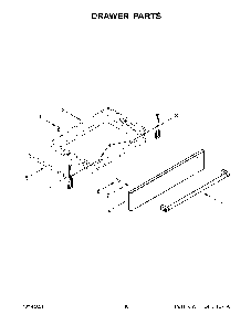 Drawer Parts Diagram and Parts List for KSGG700EBS3  KitchenAid Range